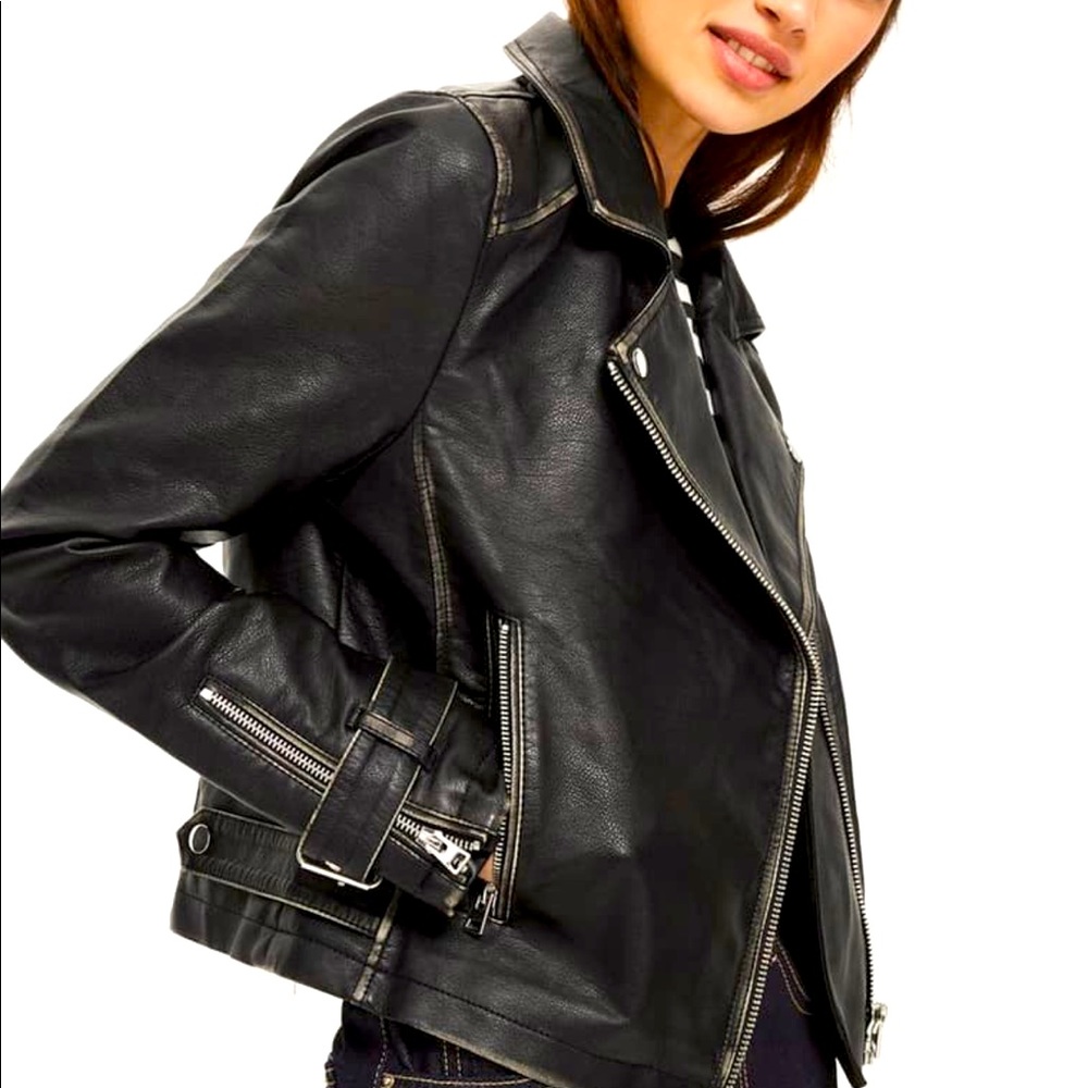 TopShop Leather Biker Jacket